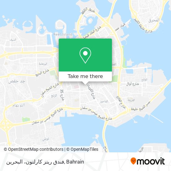 فندق ريتز كارلتون، البحرين map