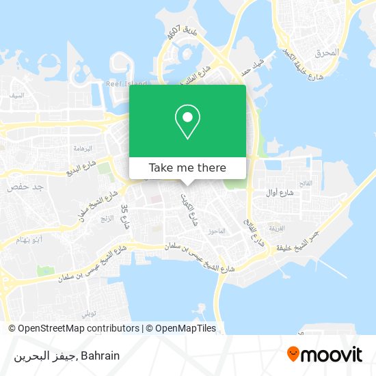 جيفز البحرين map