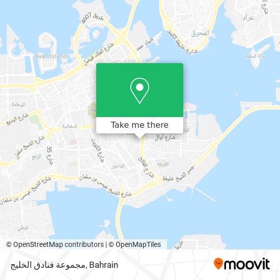 مجموعة فنادق الخليج map