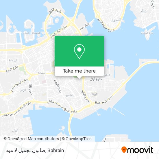 صالون تجميل لا مود map