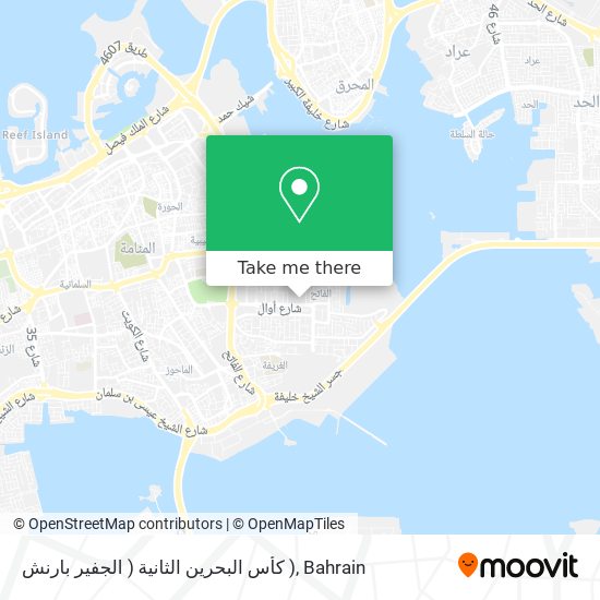 كأس البحرين الثانية ( الجفير بارنش ) map