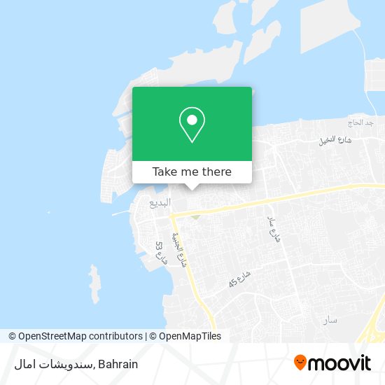 سندويشات امال map