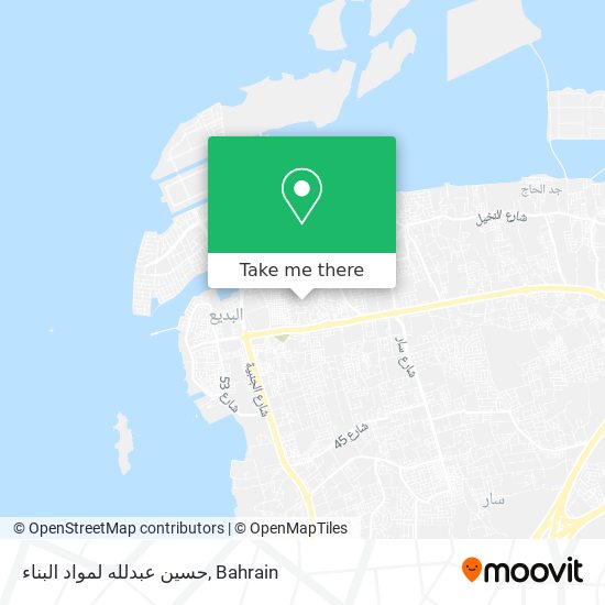 حسين عبدلله لمواد البناء map