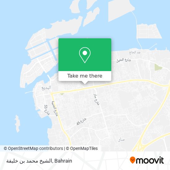 الشيخ محمد بن خليفة map