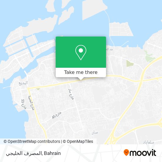 المصرف الخليجي map