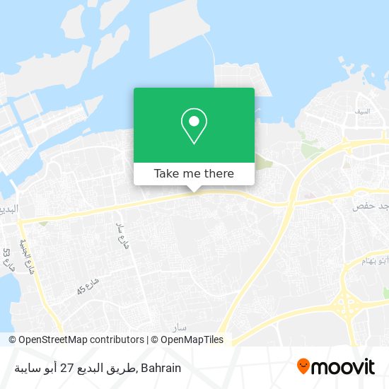طريق البديع 27 أبو سايبة map