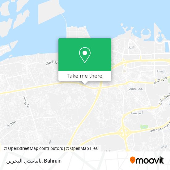 ناماستي البحرين map