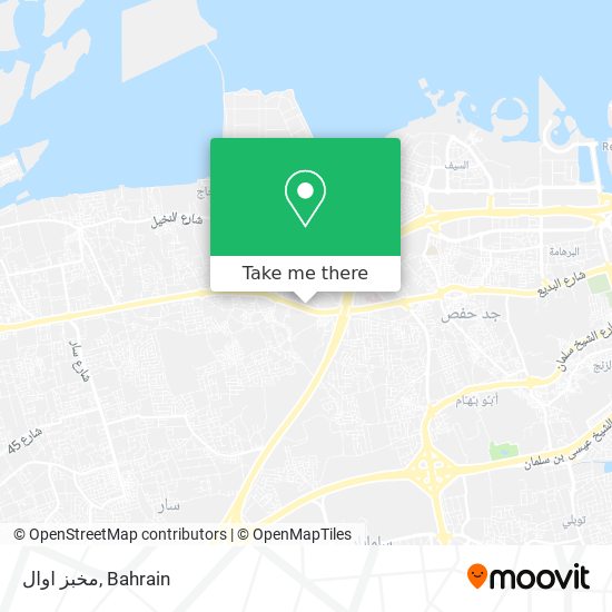 مخبز اوال map
