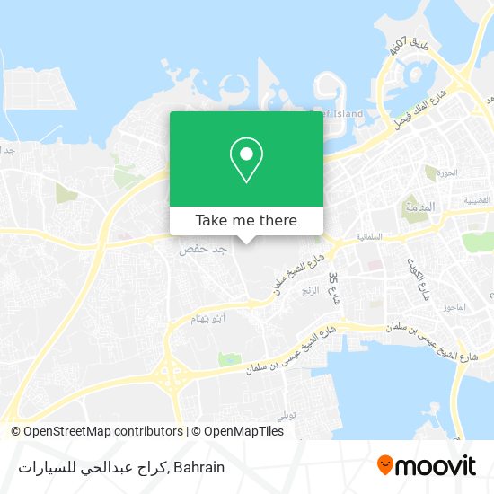 كراج عبدالحي للسيارات map