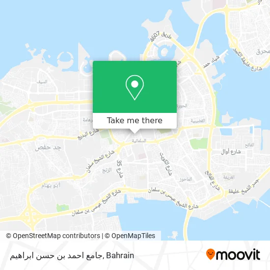 جامع احمد بن حسن ابراهيم map