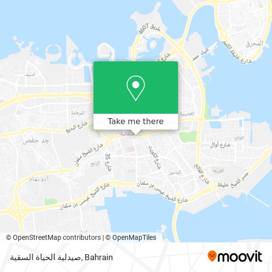 صيدلية الحياة السقية map