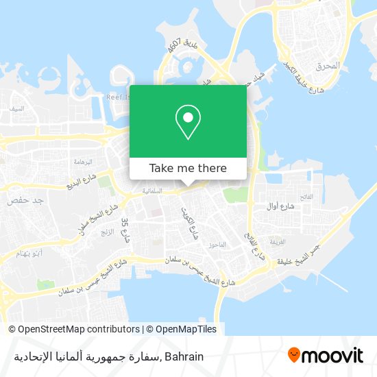 سفارة جمهورية ألمانيا الإتحادية map