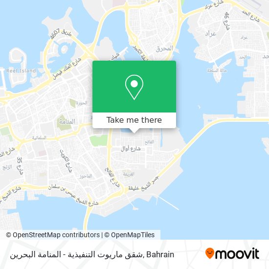 شقق ماريوت التنفيذية - المنامة البحرين map