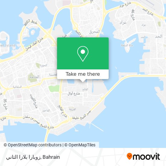 زوبارا بلازا الثاني map