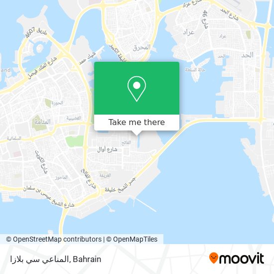 المناعي سي بلازا map