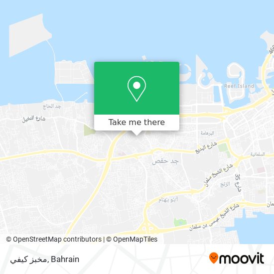 مخبز كيفي map