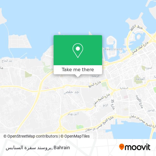 بروستد سفرة السنابس map