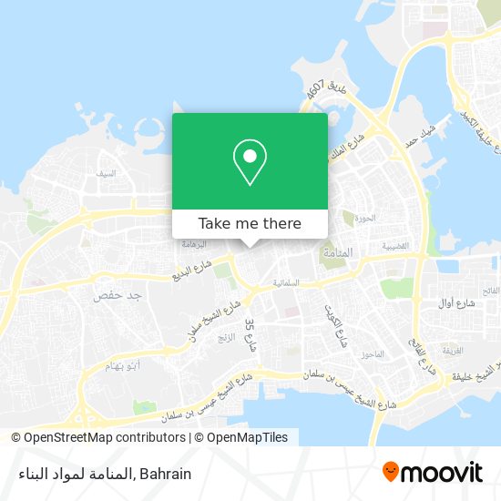 المنامة لمواد البناء map