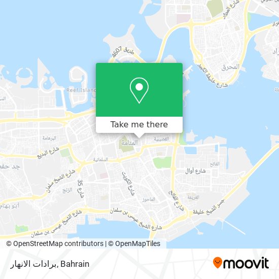 برادات الانهار map