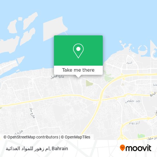 ام زهور للمواد الغذائية map