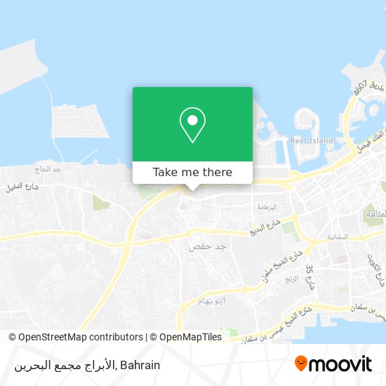 الأبراج مجمع البحرين map