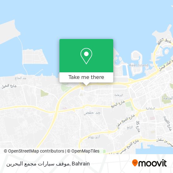 موقف سيارات مجمع البحرين map