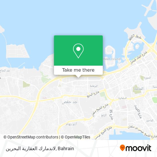 لاندمارك العقارية البحرين map