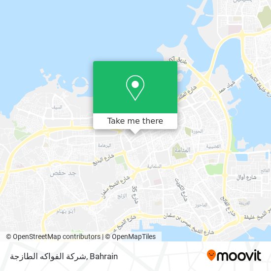 شركة الفواكه الطازجة map