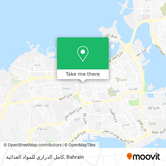 كامل الدرازي للمواد الغذائية map