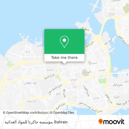 مؤسسة جاكرتا للمواد الغذائية map