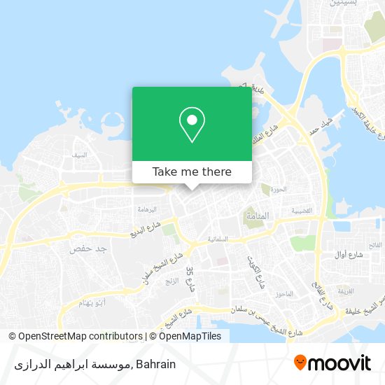 موسسة ابراهيم الدرازى map