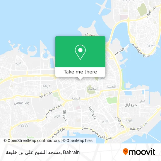 مسجد الشيخ علي بن خليفة map