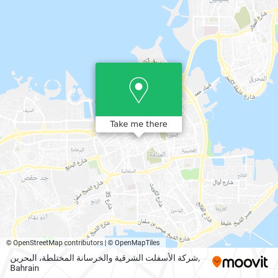 شركة الأسفلت الشرقية والخرسانة المختلطة، البحرين map