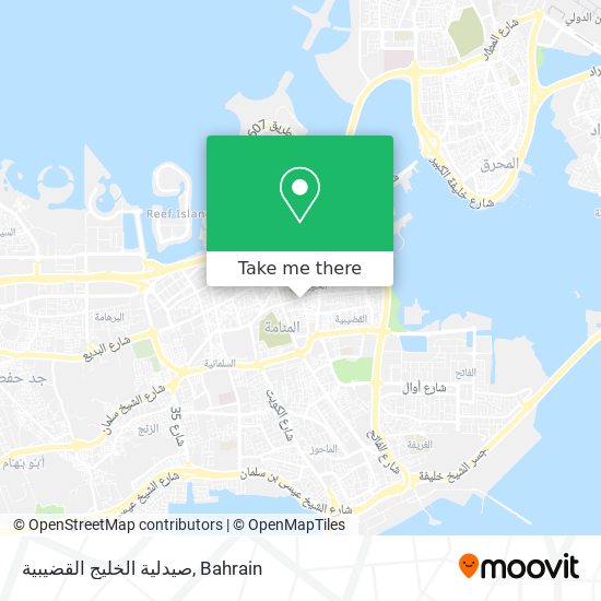 صيدلية الخليج القضيبية map