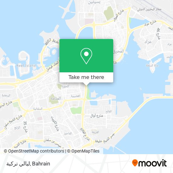 ليالي تركية map