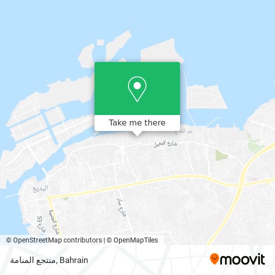 منتجع المنامة map