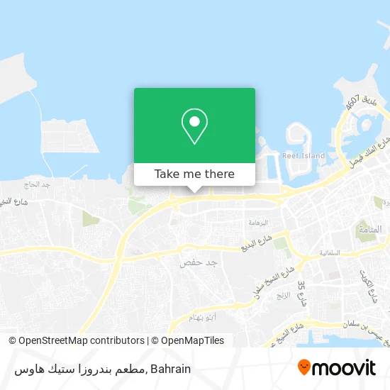 مطعم بندروزا ستيك هاوس map