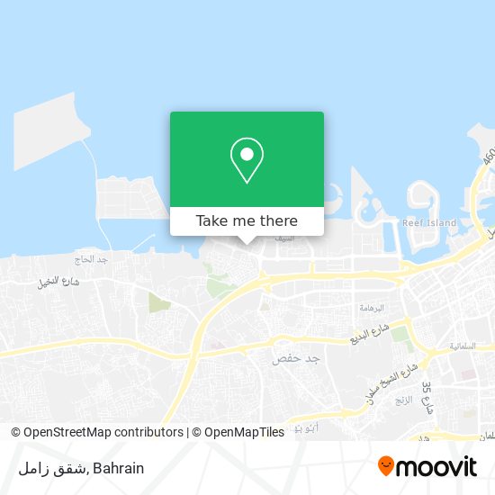 شقق زامل map
