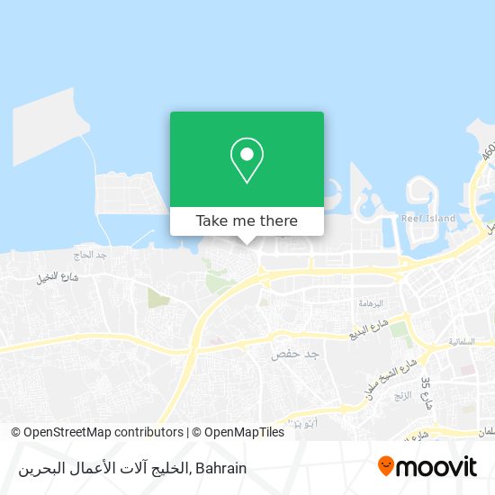 الخليج آلات الأعمال البحرين map