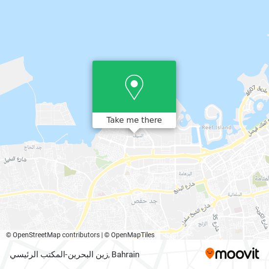 زين البحرين-المكتب الرئيسي map
