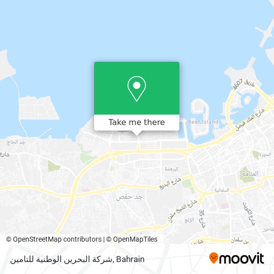 شركة البحرين الوطنية للتامين map