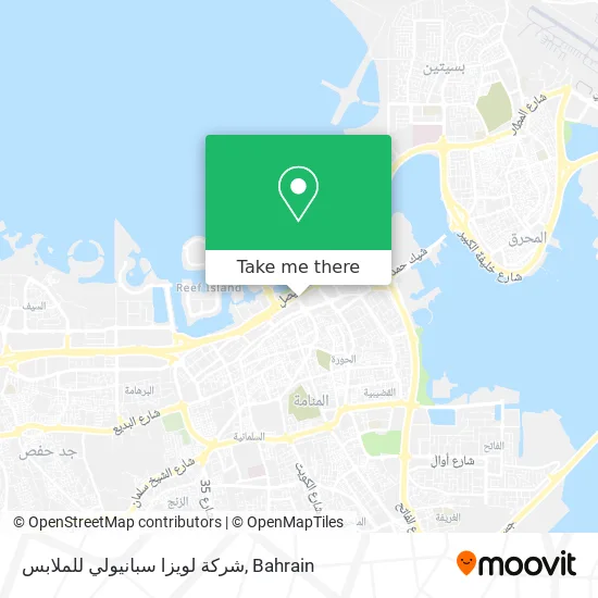 شركة لويزا سبانيولي للملابس map