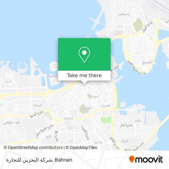 شركة البحرين للتجارة map
