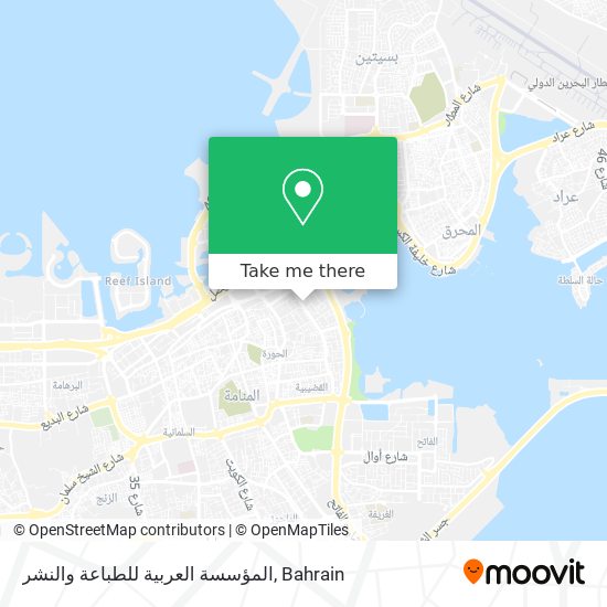 المؤسسة العربية للطباعة والنشر map