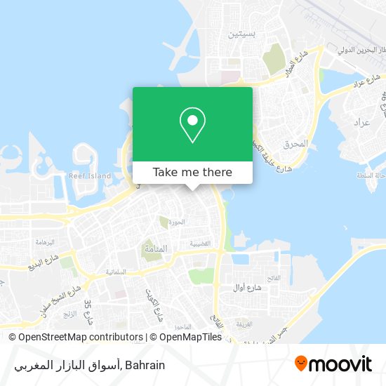 أسواق البازار المغربي map