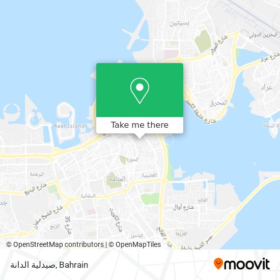 صيدلية الدانة map