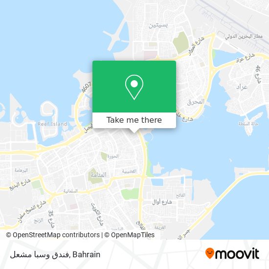 فندق وسبا مشعل map