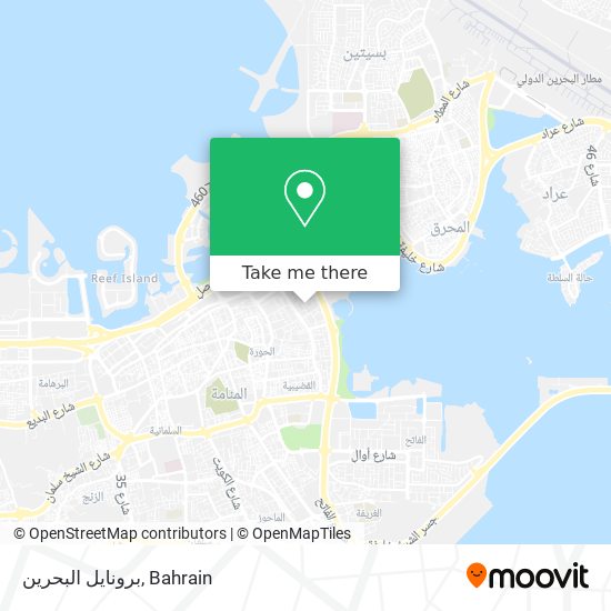 برونايل البحرين map
