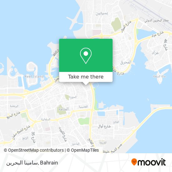 سامينا البحرين map