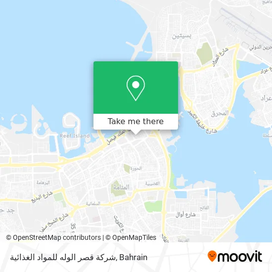 شركة قصر الوله للمواد الغذائية map